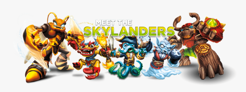 Official Skylanders Header - Activision Video Game Characters, HD Png Download