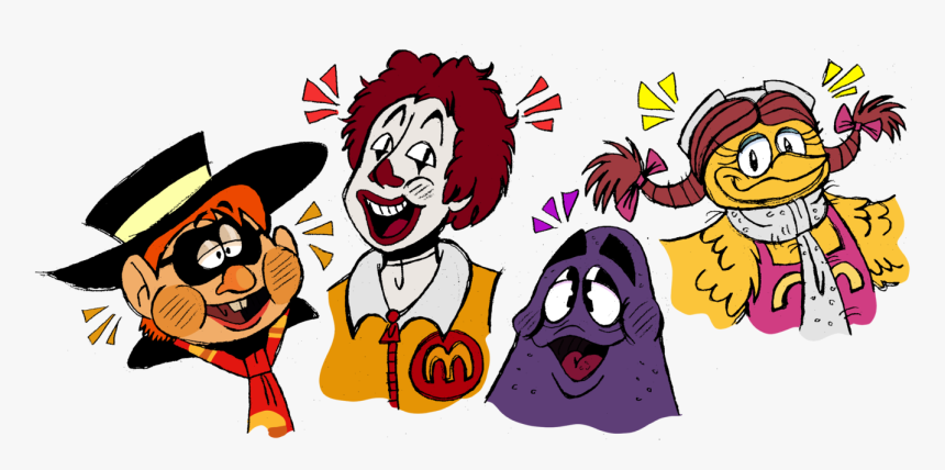 Clip Art Hamburglar Clipart - Ronald Mcdonald Fanart, HD Png Download
