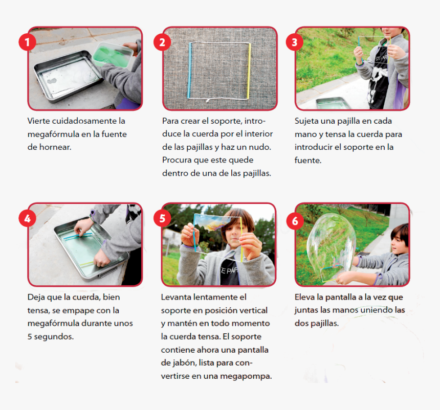 Instructivo De Burbujas De Jabon, HD Png Download