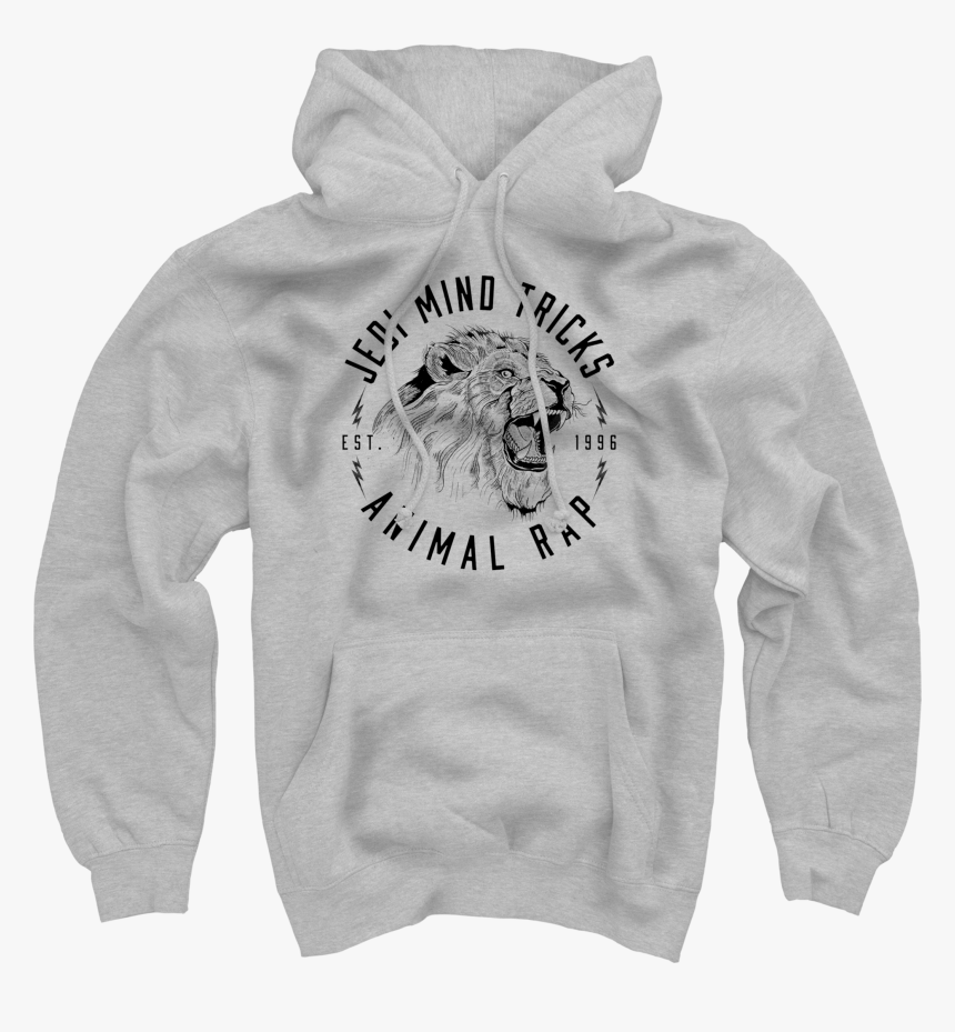 Animal Rap On Heather Grey Hoodie - Hoodie, HD Png Download