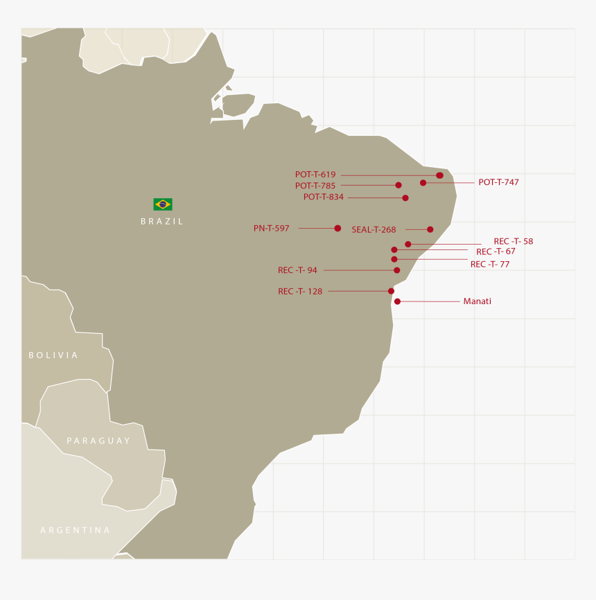 Map Brazil Blocks - America Latina, HD Png Download