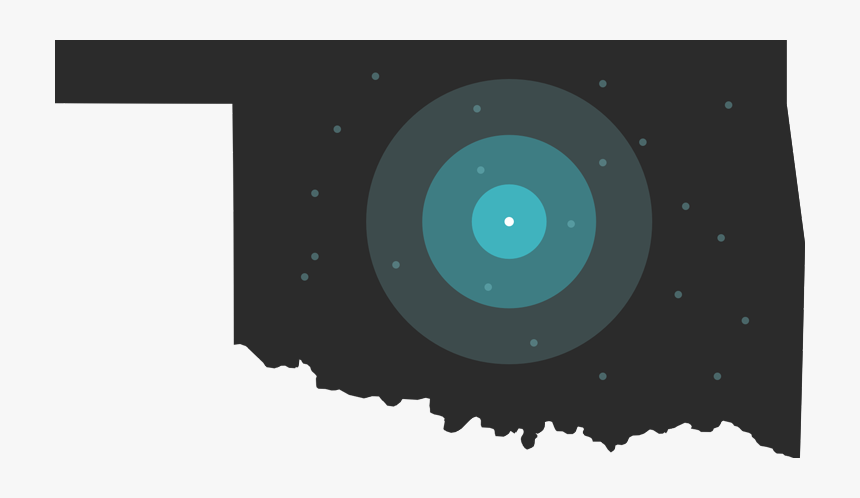 Decorated Oklahoma State Map Mobile Version - Snake Map Oklahoma City, HD Png Download