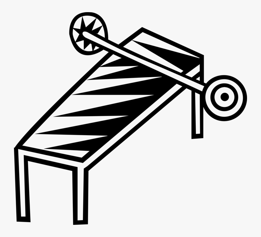 Vector Illustration Of Bench Press Used In Weight Training,, HD Png Download