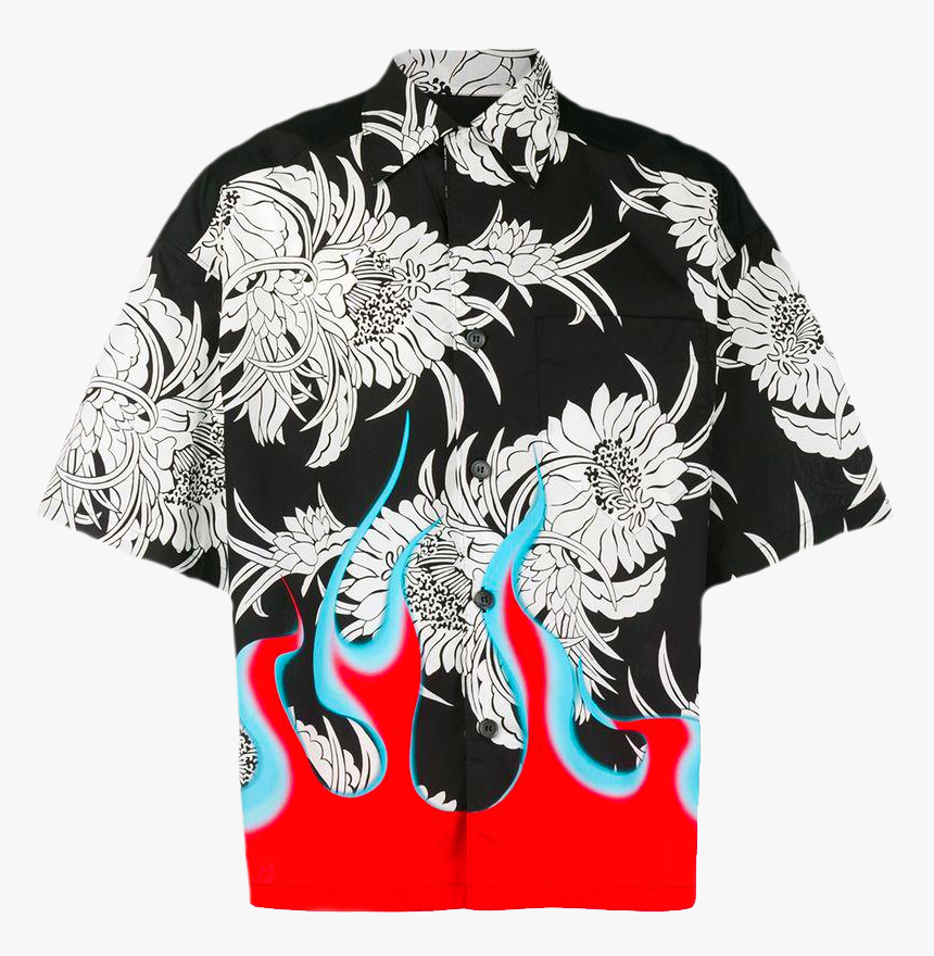 Prada Short Sleeve Shirt Flame, HD Png Download