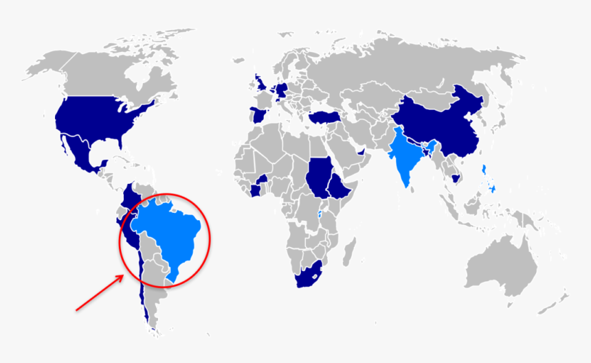 Arundo Donax Native Range, HD Png Download
