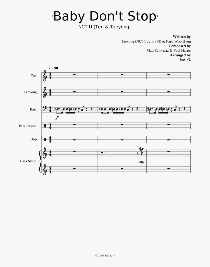 Baby Don T Stop Nct Piano, HD Png Download