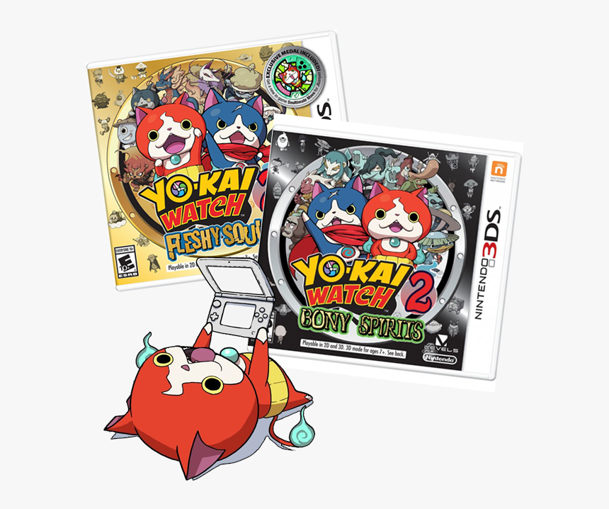 Yokai Watch - Bony Spirits Vs Fleshy Souls, HD Png Download