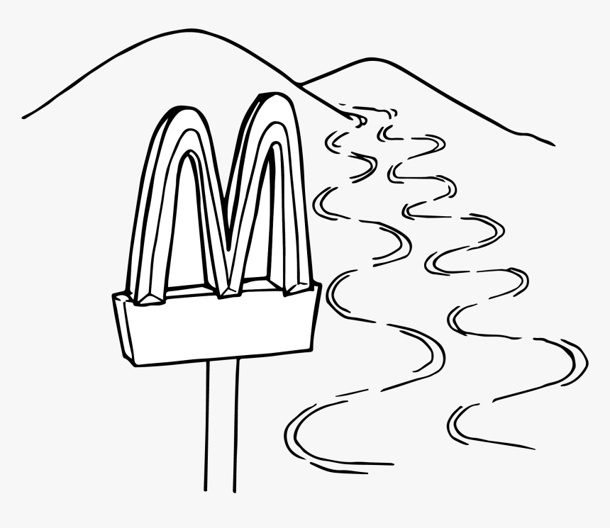 Cartoon Drawing Mountains, HD Png Download