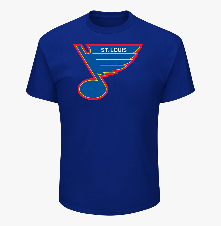 Louis Blues Twill Logo T Shirt By Majestic 
 Data Large - Eagles Super Bowl Shirts, HD Png Download
