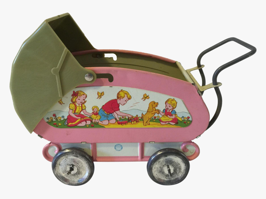 Ohio Art Tin Litho Toy Buggy Kim - Push & Pull Toy, HD Png Download