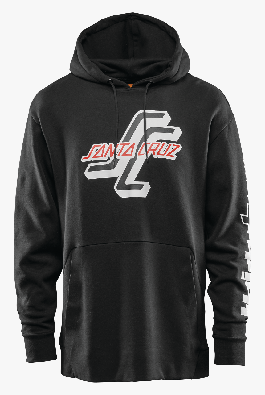Santa Cruz Hoodie - Thirty Two Santa Cruz Hoodie Black, HD Png Download