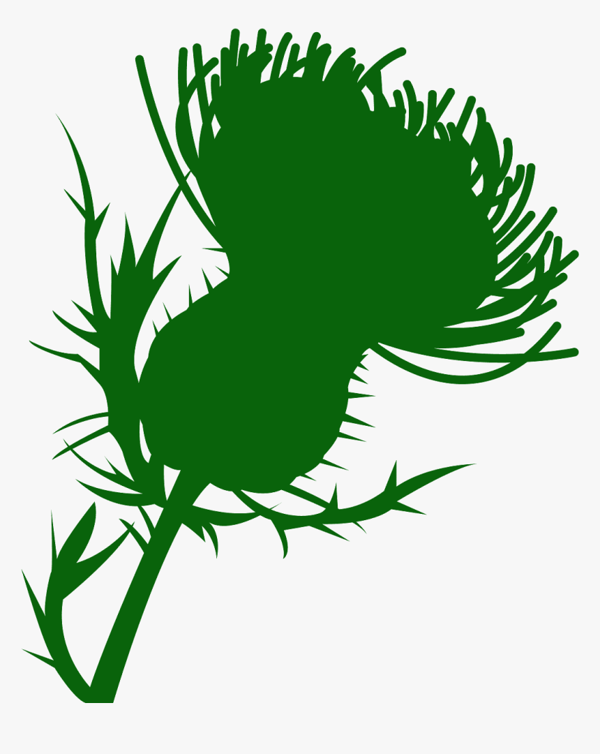 Silhouette Thistle Png, Transparent Png