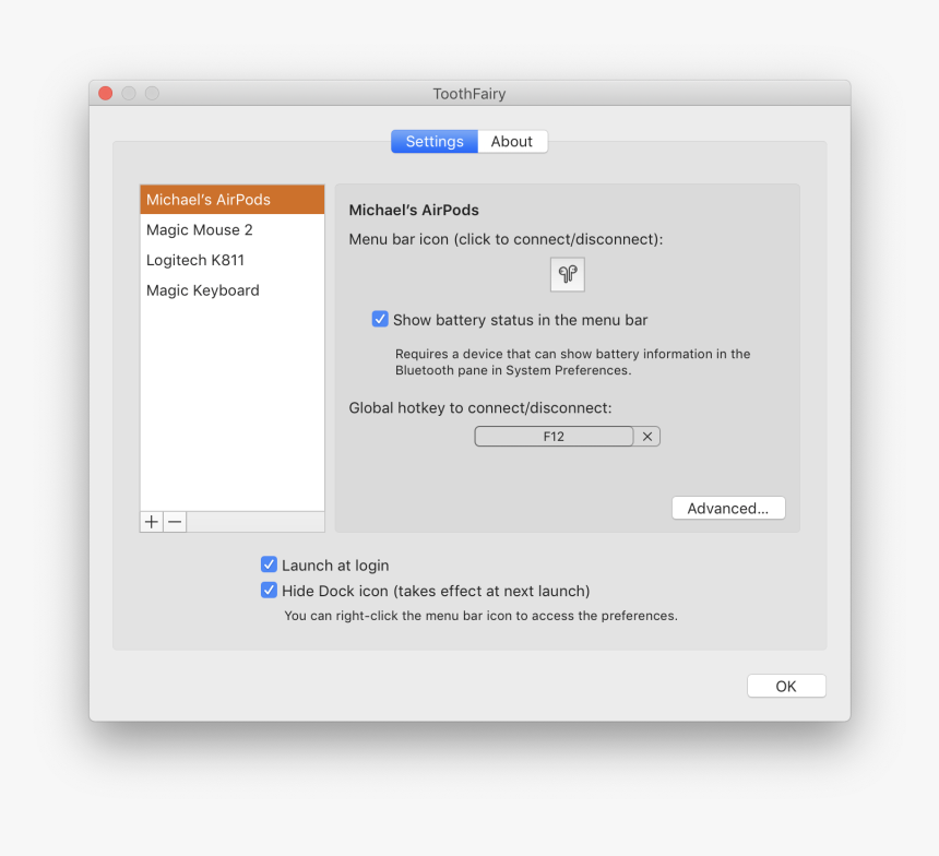 Settings - Toothfairy Mac, HD Png Download