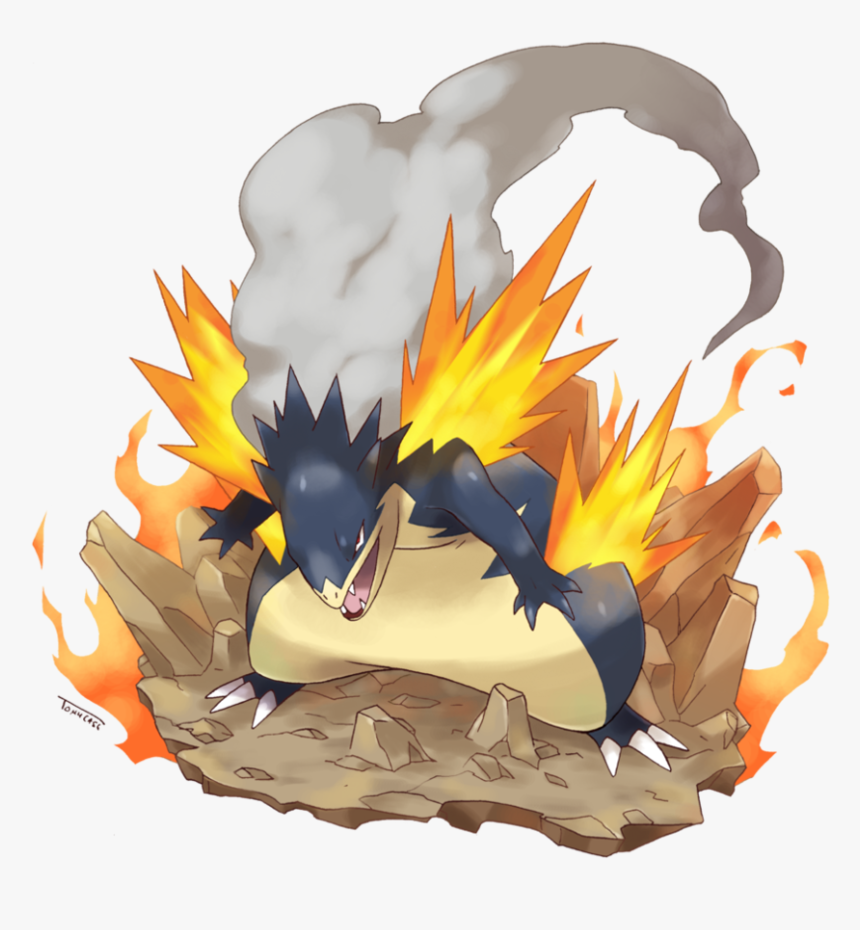 Mega Typhlosion Tomycase, HD Png Download
