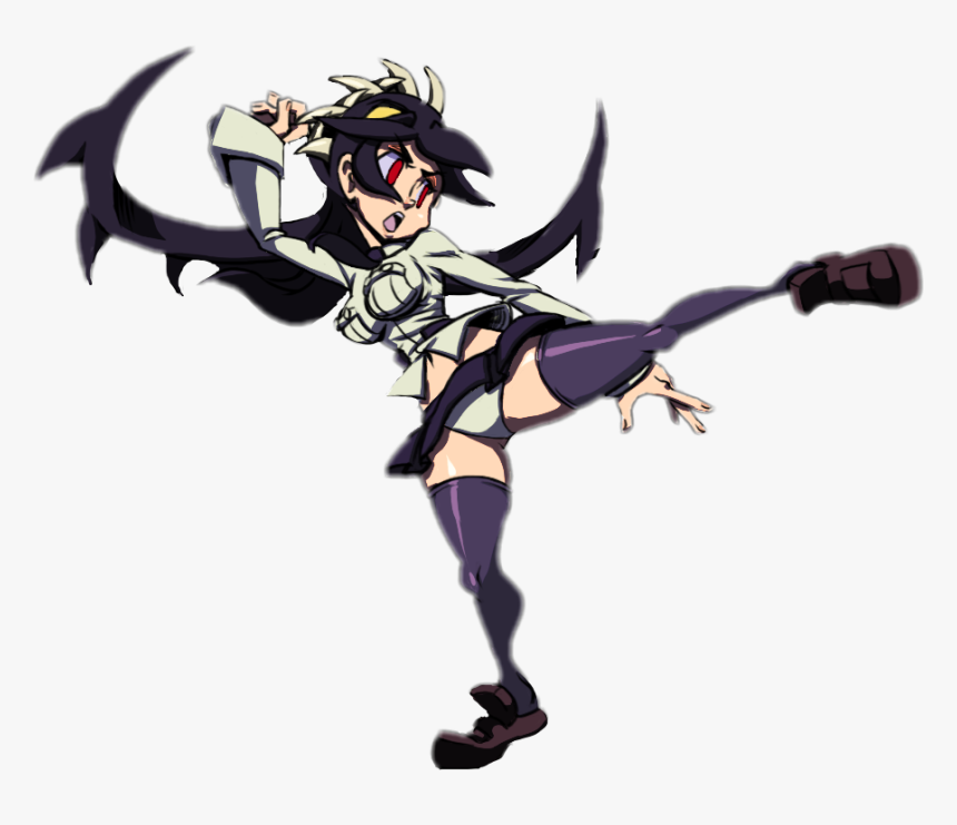 #skullgirls #filia #freetoedit - Skull Girl Head Game, HD Png Download