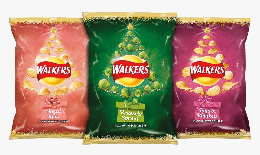 Walkers Christmas Crisps - Walkers Brussel Sprout Crisps, HD Png Download