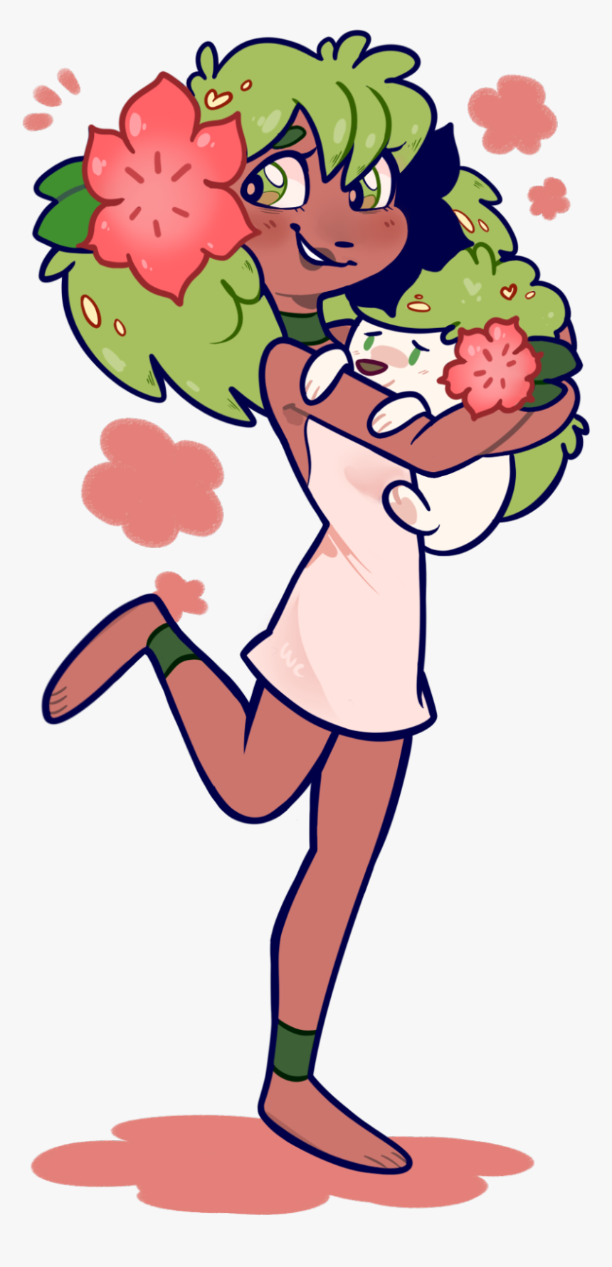 Shaymin Girl - Cartoon, HD Png Download