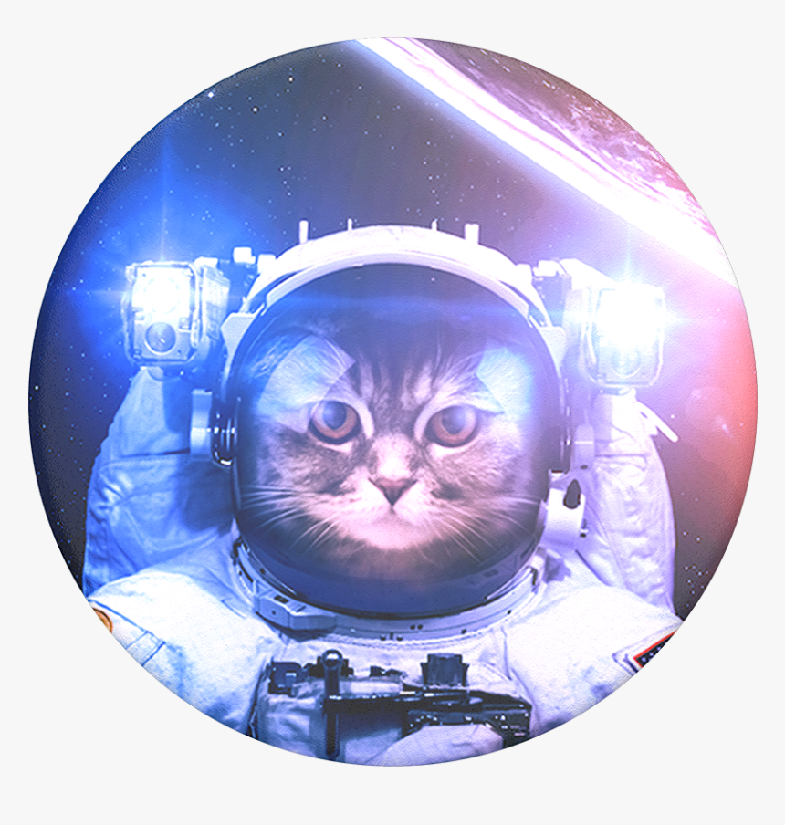 Cat In Space Popsocket , Png Download - Catstronaut Popsocket, Transparent Png