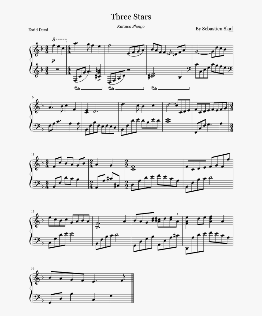 Autumn Vivaldi Piano Sheet Music, HD Png Download