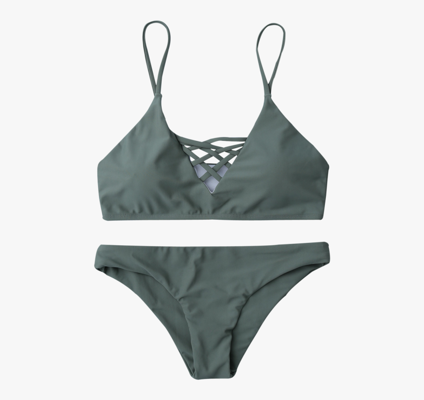 Lace Up Bikini Swimwear - Lace Up Bikini Tops, HD Png Download