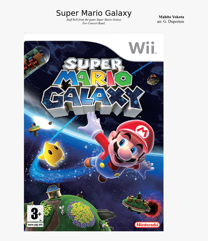 Super Mario Galaxy 1 Wii, HD Png Download