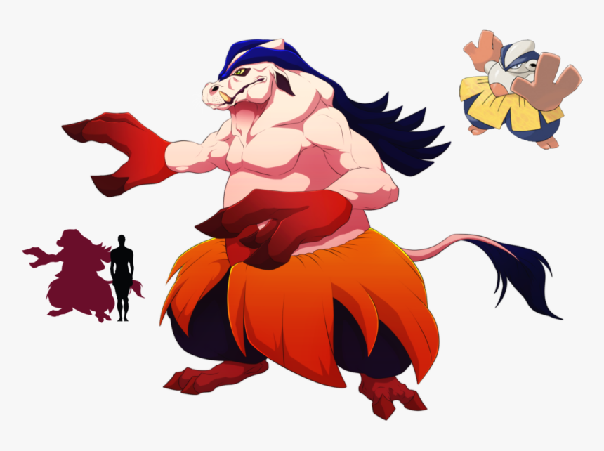 Skin Clipart Big Hand - Hariyama In Real Life, HD Png Download