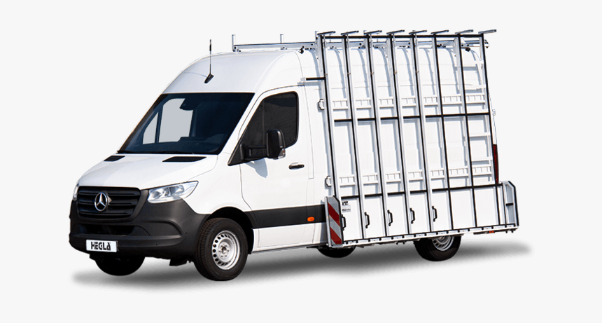 Zum Glastransporter Umgebauter Mercedes Sprinter - Glas Gestell Mercedes Sprinter, HD Png Download