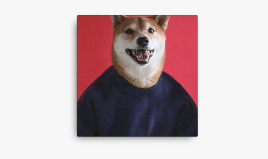 Mensweardog Love Is Love Canvas Print - Shiba Inu, HD Png Download