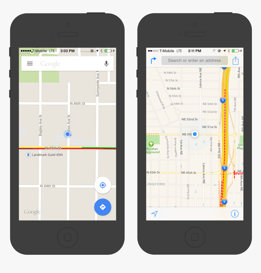 Google Map App Design, HD Png Download