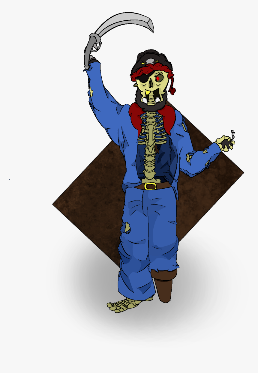 Pirate Man - Cartoon, HD Png Download