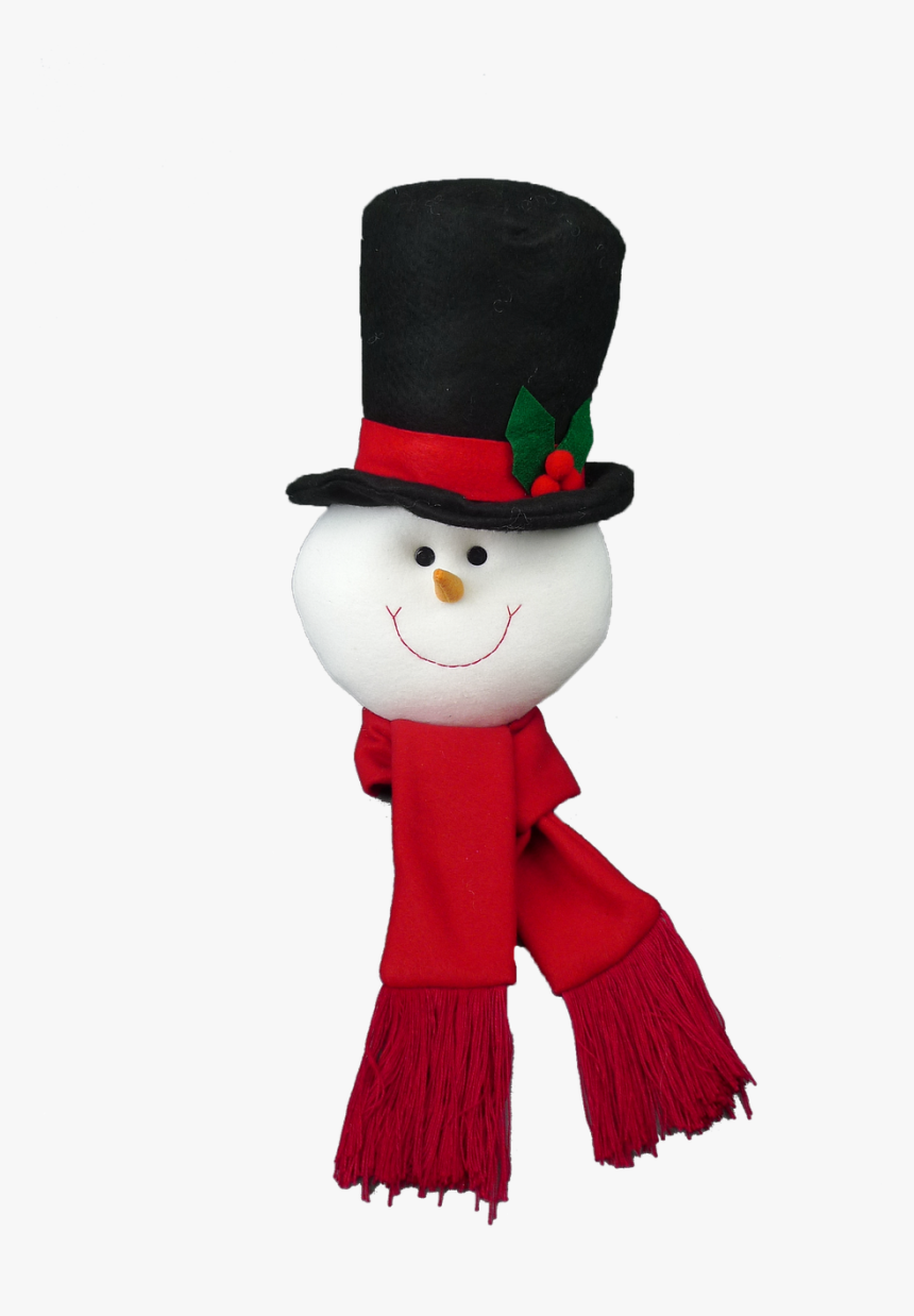 Plush Snowman Head - Cartoon, HD Png Download