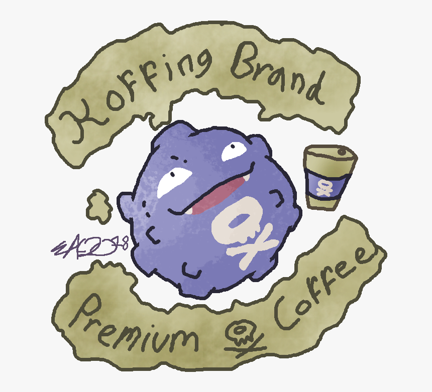 Clip Art Koffing Coffee - Cartoon, HD Png Download