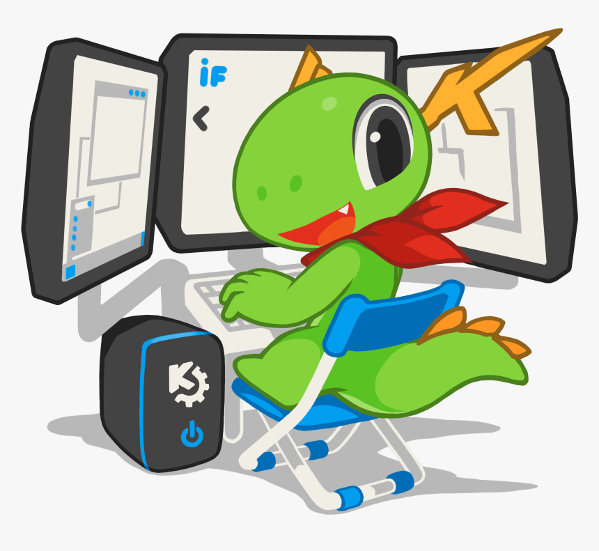 Konqi - Kde Applications, HD Png Download