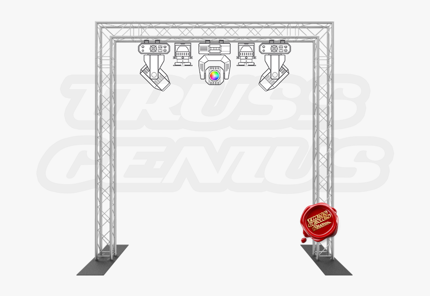 10-foot Truss Goal Post Kit F24 Square Aluminum Truss - Goal Post Truss Png, Transparent Png