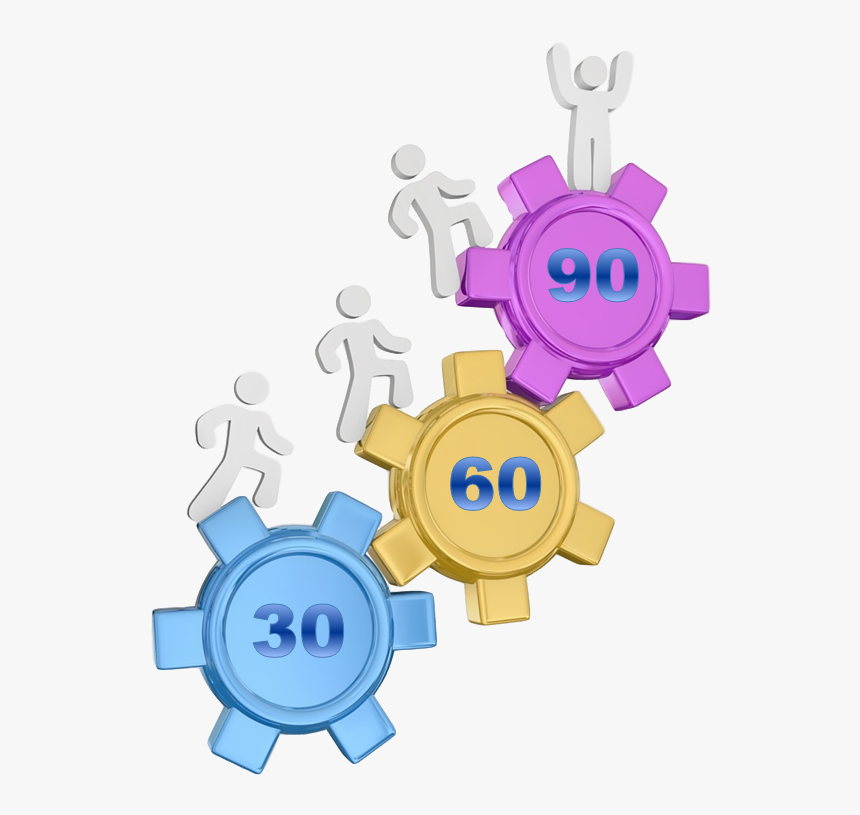 Goal Setting Clipart - 30 60 90 Plan Clipart, HD Png Download