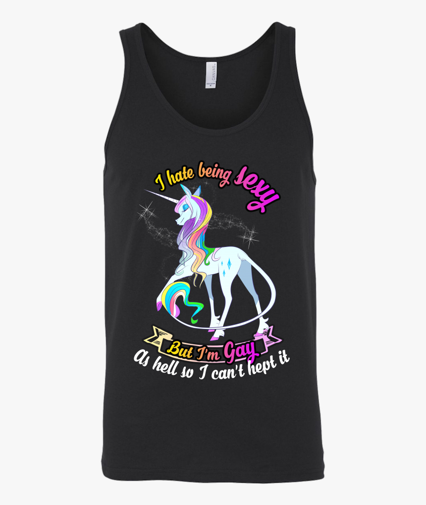 Unicorn I Hate Being Sexy But I M Gay As Hell So I - Sword Art Online Tank Top, HD Png Download