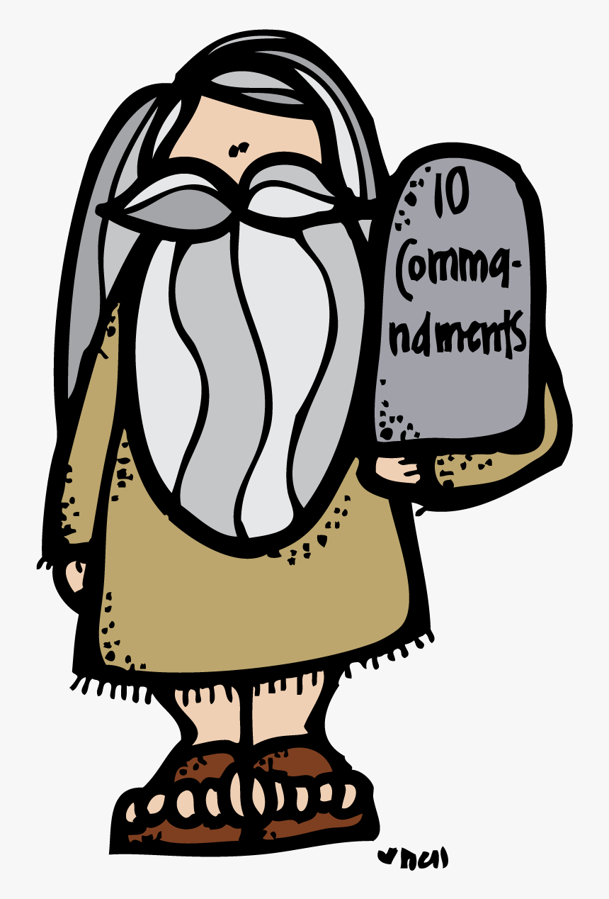Melonheadz Lds Illustrating 10 Commandments My Zen - 10 Commandments Moses Clipart, HD Png Download