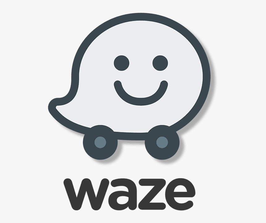 Waze Logo Black And White, HD Png Download