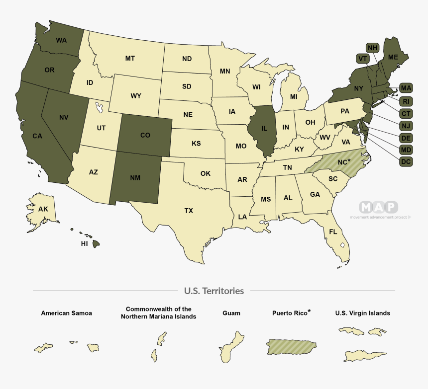 Conversion Therapy Ban Map, HD Png Download