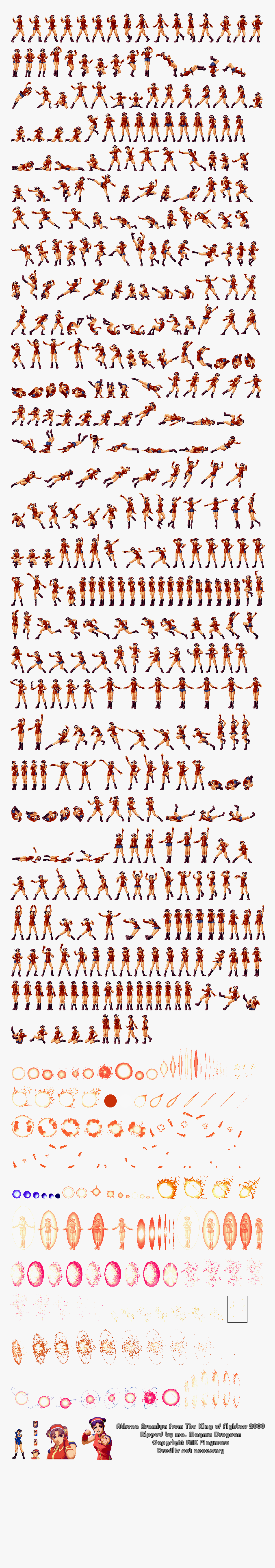 King Of Fighters Athena Sprites, HD Png Download