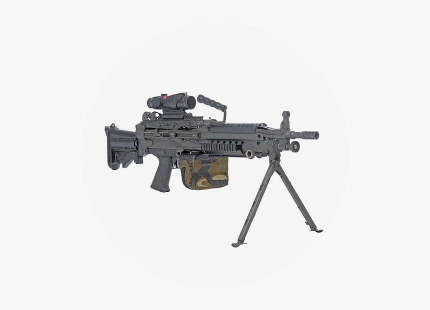 M249 Squad Automatic Weapon - Light Machine Gun Saw, HD Png Download