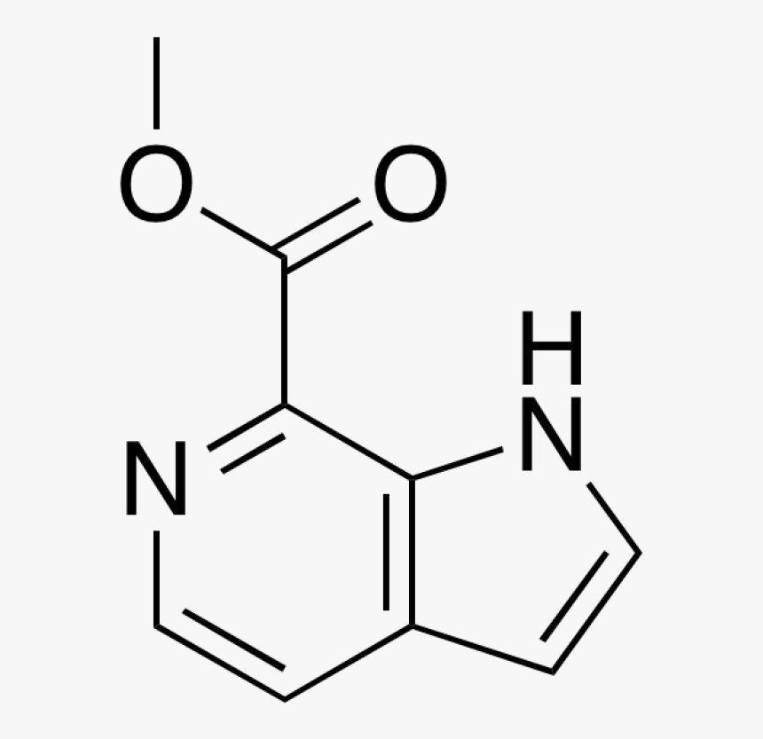 Methyl 1h Pyrrolo[2,3 C]pyridine 7 Carboxylate - 2 Mercaptobenzothiazole, HD Png Download