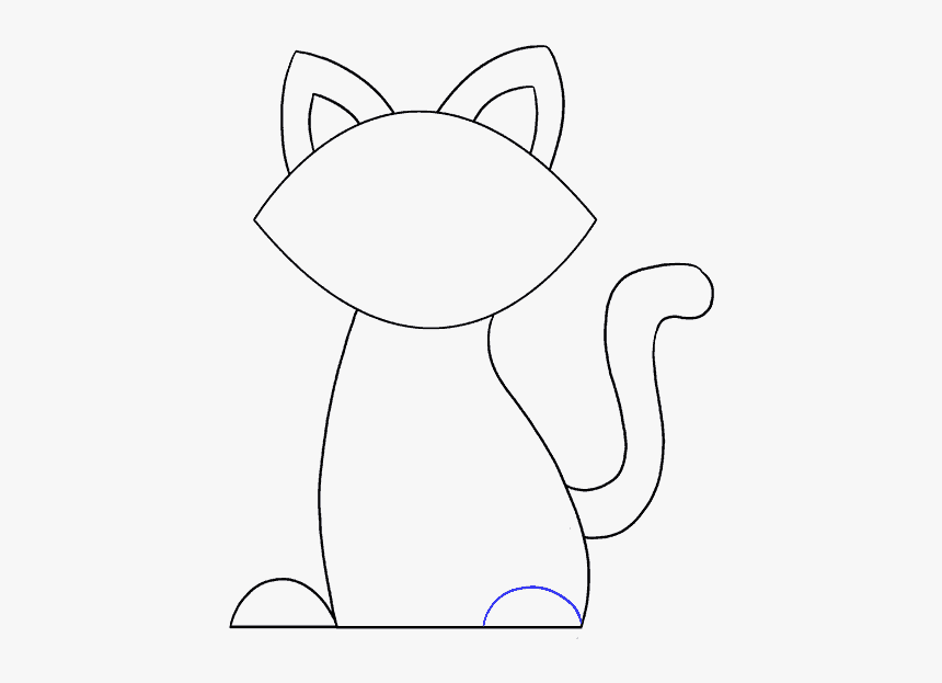 Drawn Feline Mad - Drawing, HD Png Download