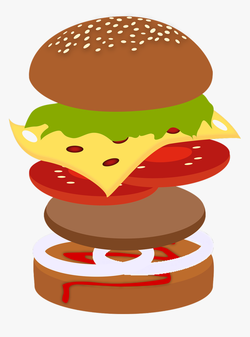 Build A Burger Png, Transparent Png
