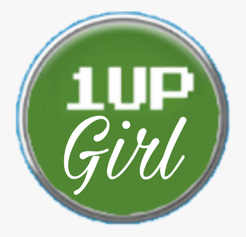 #gamer #gamergirl #mario #mariocart #1up #1upgirl #girl - Circle, HD Png Download