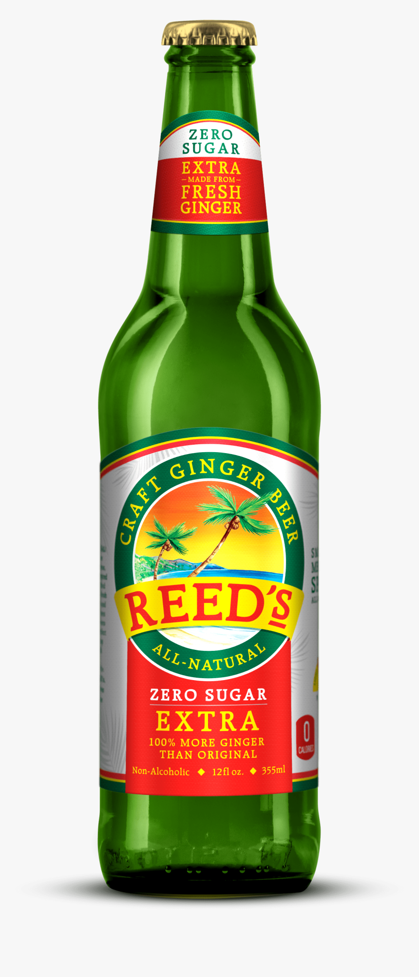 Reed's Zero Sugar Ginger Beer, HD Png Download