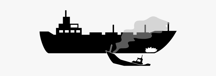 Boat Collision Silhouette, HD Png Download