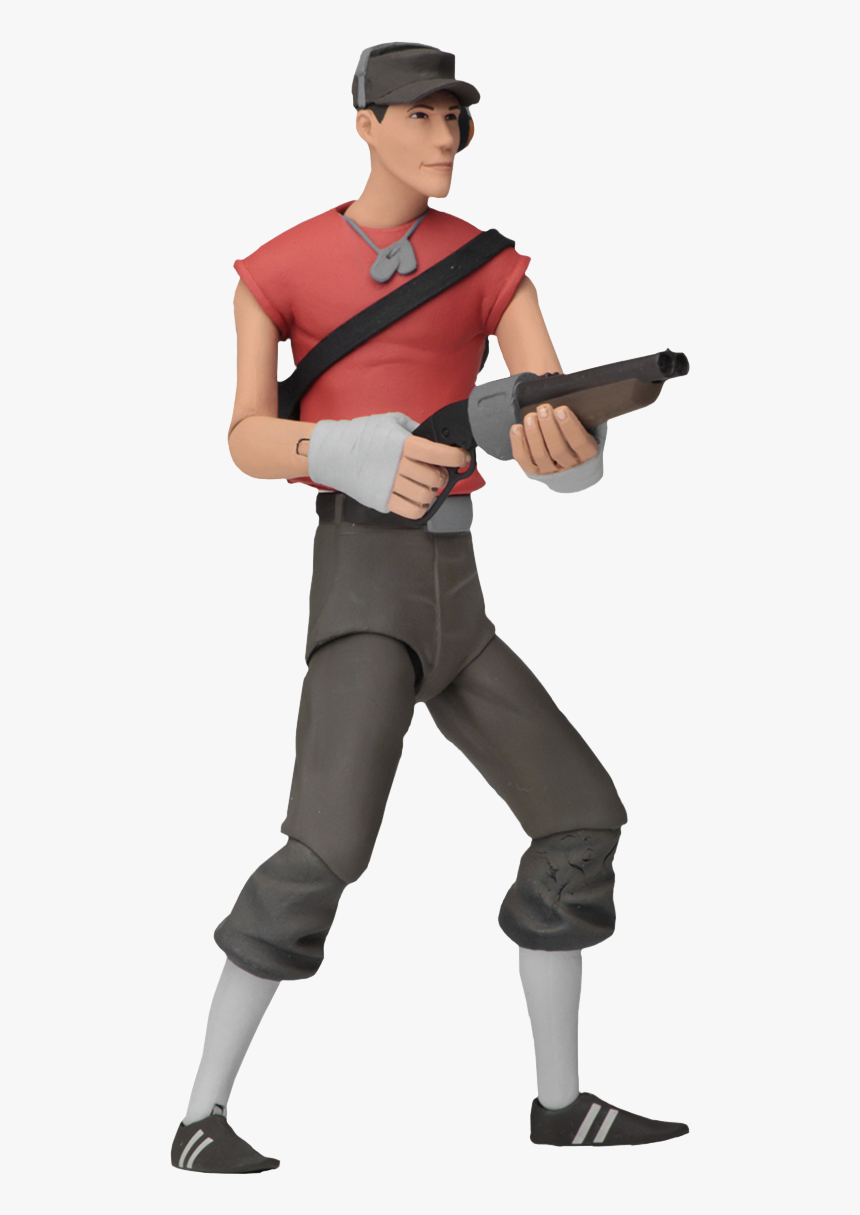 Red Scout Series 4 7” Scale Action Figure - Team Fortress 2 Figures, HD Png Download