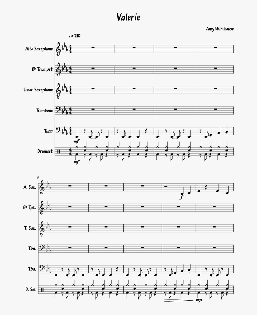 Amy Winehouse Valerie Sax Part, HD Png Download