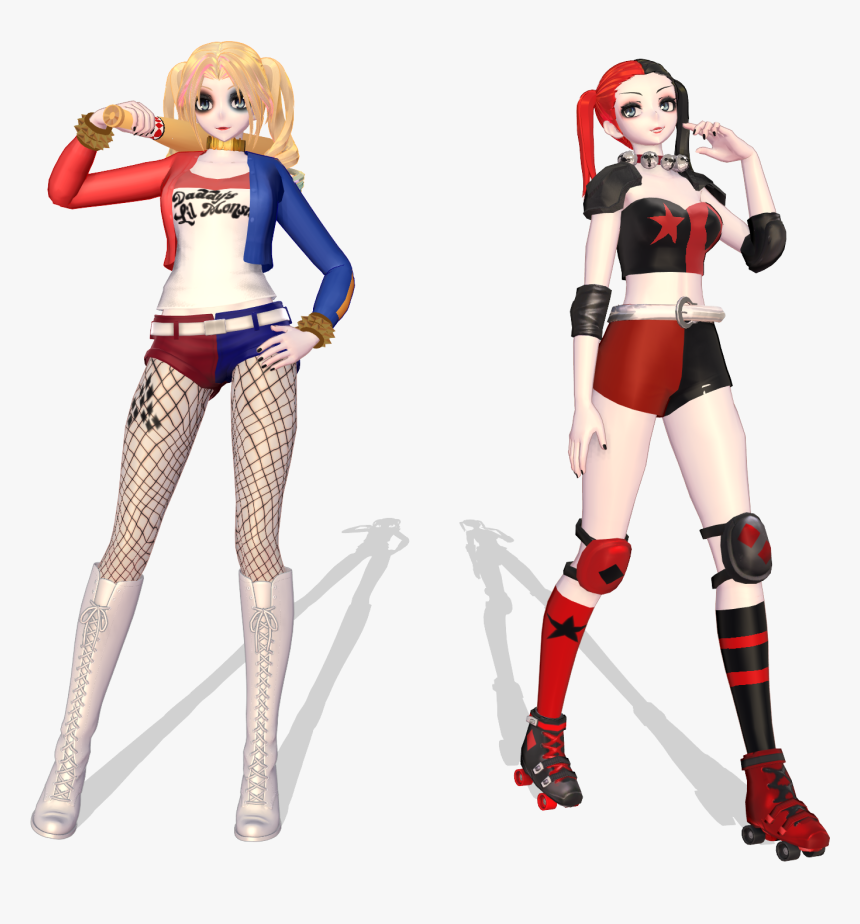 Harley Quinn Png Suicide Squad With Legs Vector Library - Harley Quinn Yandere Simulator Skin, Transparent Png